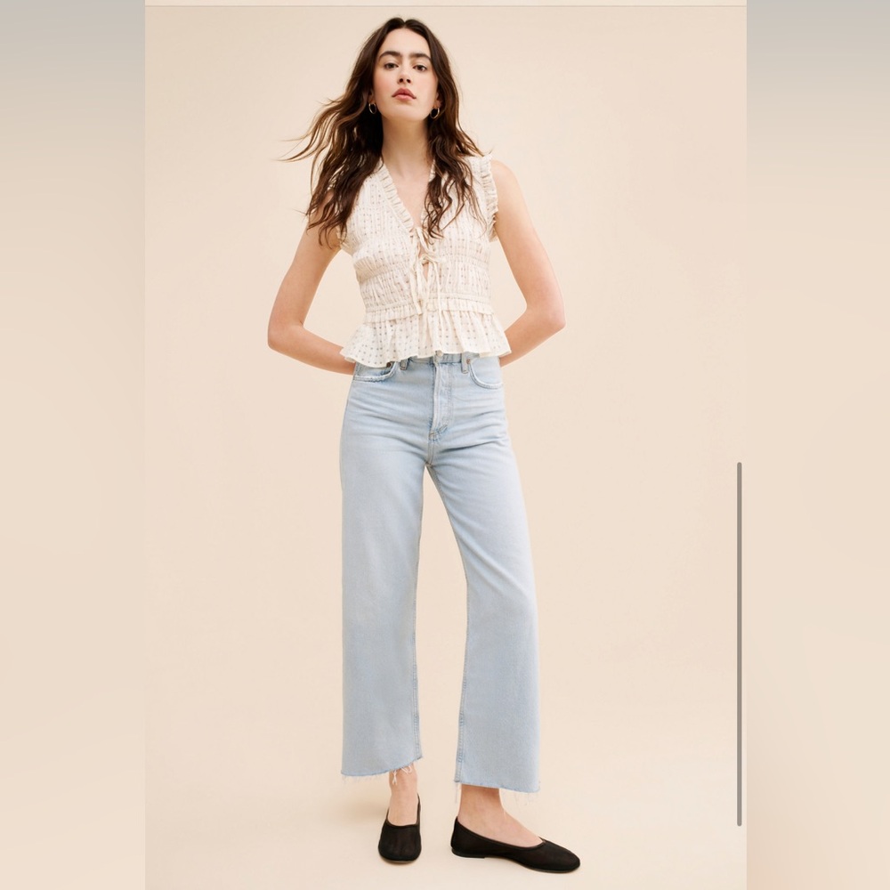 Agolde Ren high rise wide Leg Jeans